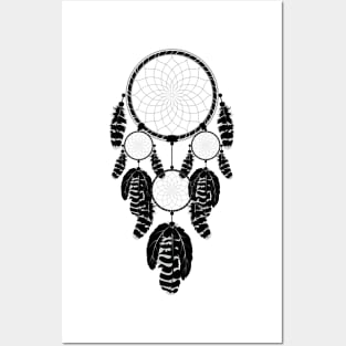 Dream catcher silhouette Posters and Art